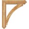 Ekena Millwork Thorton Arts and Crafts Rough Sawn Bracket w/ Offset Brace, Western Red Cedar, 8"W x 38"D x 44"H BKT0806X38X44THR03RWR - alternate 2